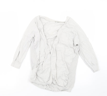 TU Womens Grey  Knit Cardigan Jumper Size 12