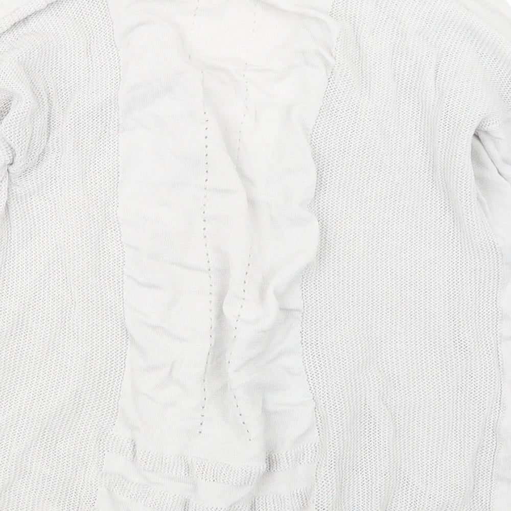 TU Womens Grey  Knit Cardigan Jumper Size 12