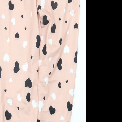 CBR Womens Pink Geometric  Jegging Trousers Size L L27 in