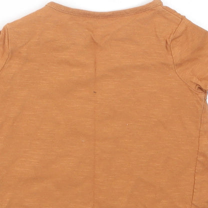 F&F Baby Brown   Basic T-Shirt Size 3-6 Months  - WWF