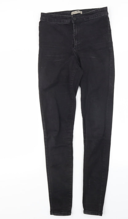 Denim Co. Womens Black  Denim Straight Jeans Size 10 L29 in