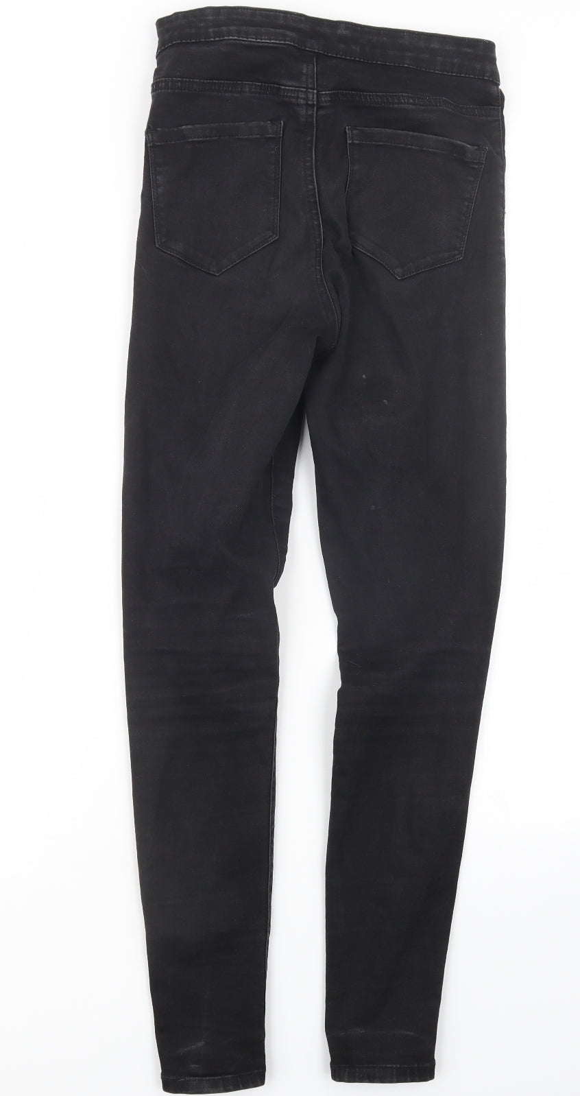 Denim Co. Womens Black  Denim Straight Jeans Size 10 L29 in