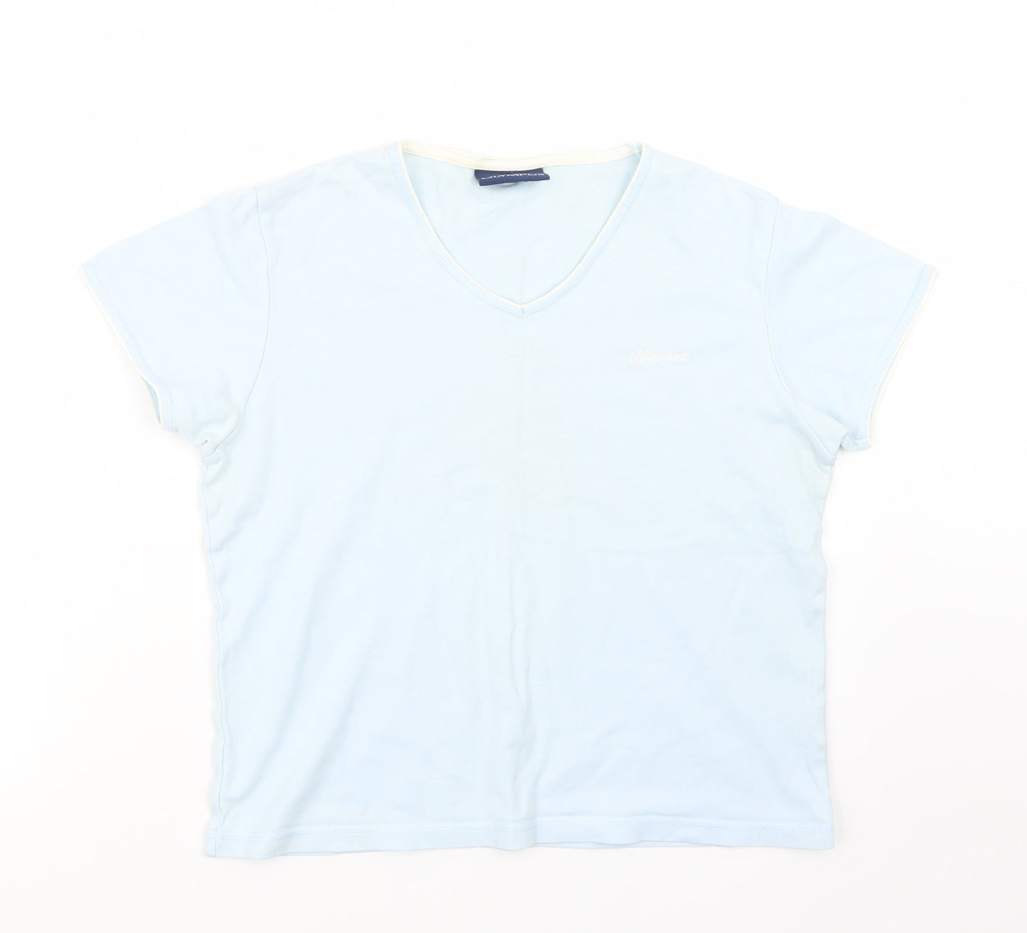 Olympus Womens Blue   Basic T-Shirt Size 12