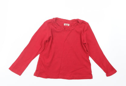 NEXT Girls Red   Basic T-Shirt Size 2-3 Years