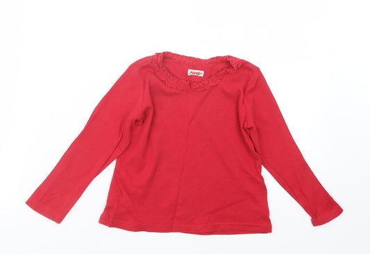 NEXT Girls Red   Basic T-Shirt Size 2-3 Years