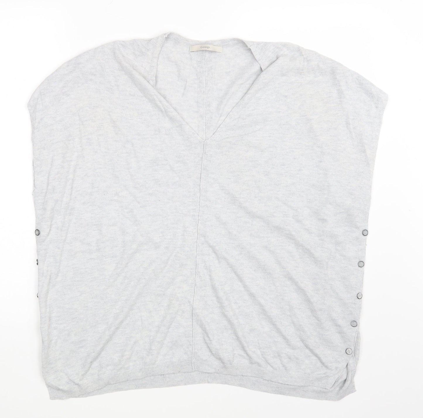 George Womens Grey   Basic T-Shirt Size S