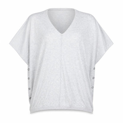 Womens UK Size S George Grey Basic T-Shirt