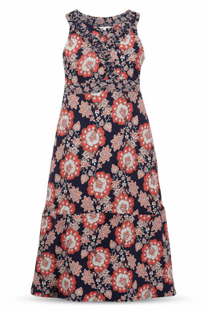 Rocha John Rocha  Womens Multicoloured Floral  A-Line  Size 8