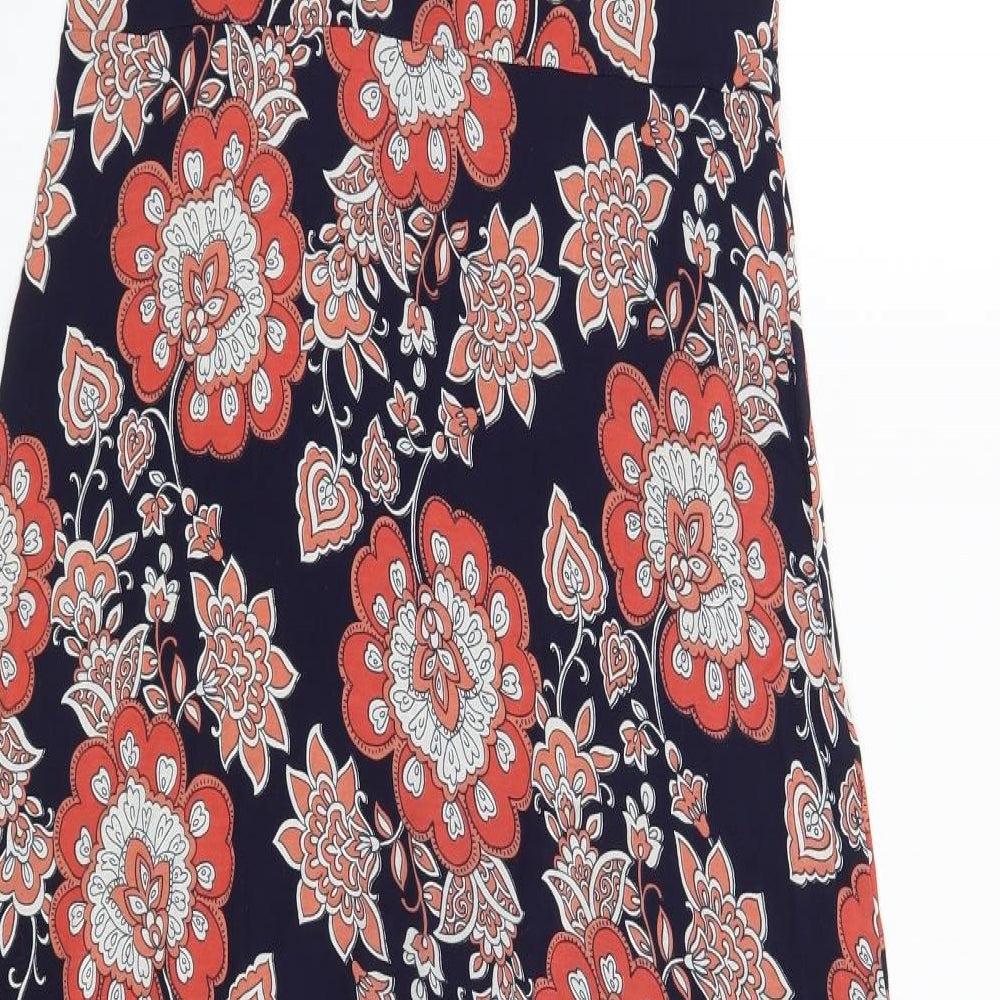 Rocha John Rocha  Womens Multicoloured Floral  A-Line  Size 8