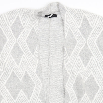 Womens UK Size One Size Atmosphere Grey Wrap Jumper