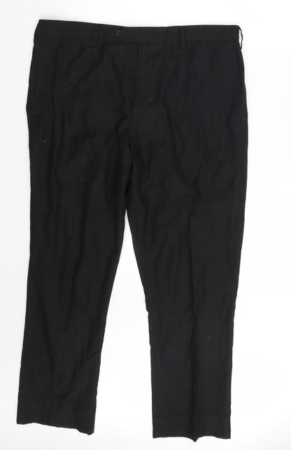 Womens UK Size 38 in Preworn Regular Fit  Black Trousers