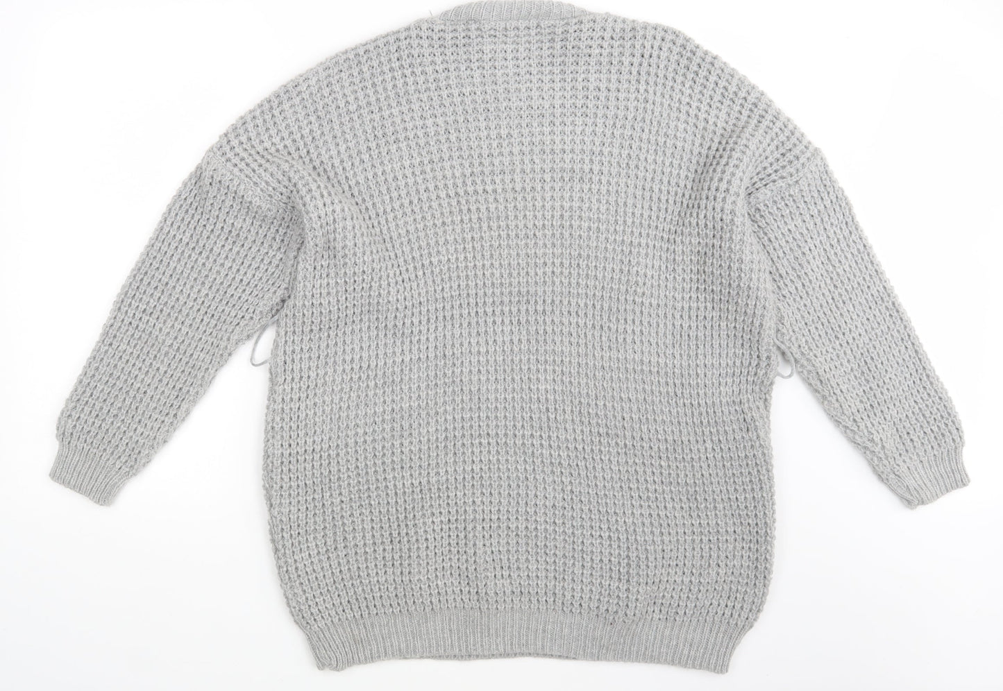 Womens UK Size 10 PRETTYLITTLETHING Grey Pullover Jumper