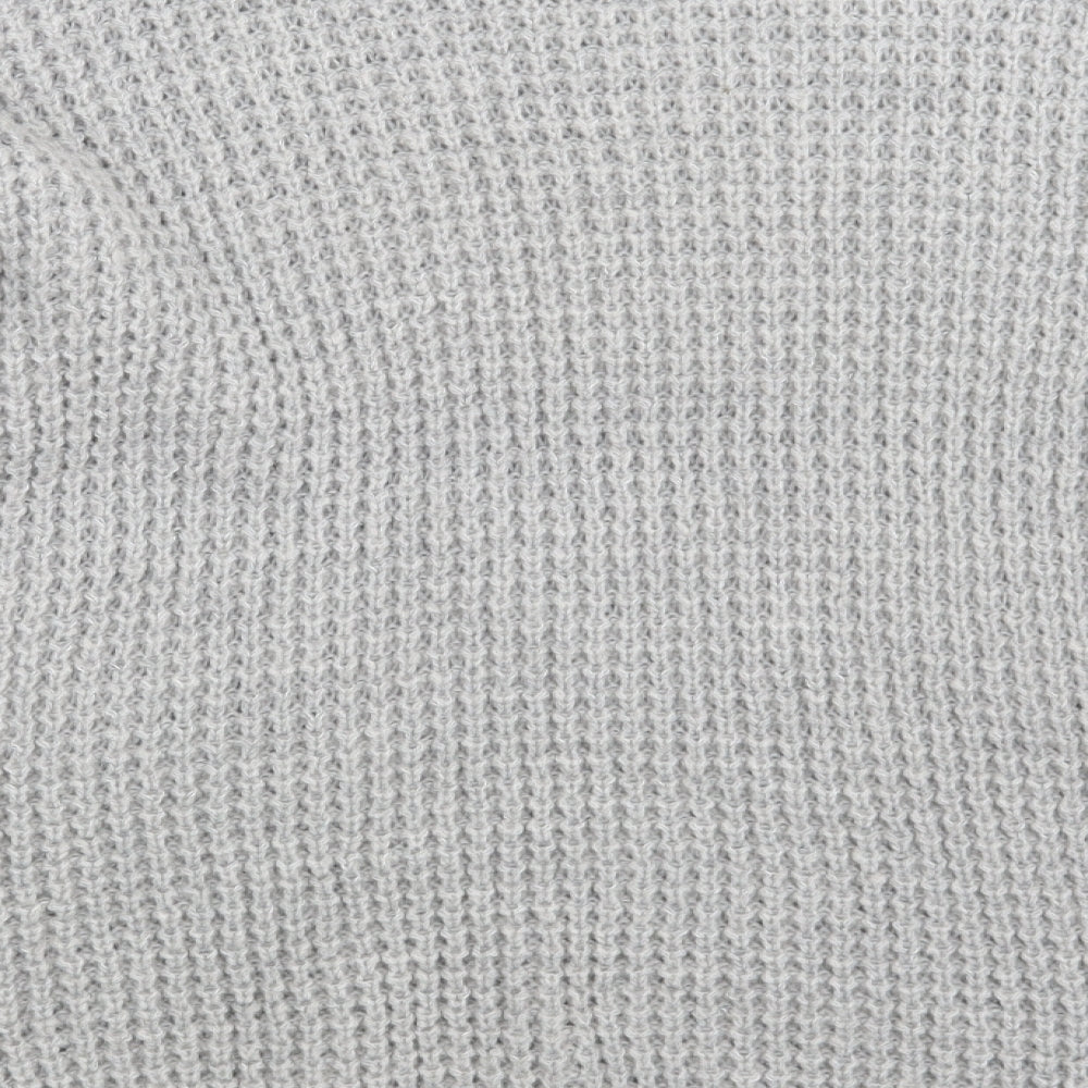 Womens UK Size 10 PRETTYLITTLETHING Grey Pullover Jumper