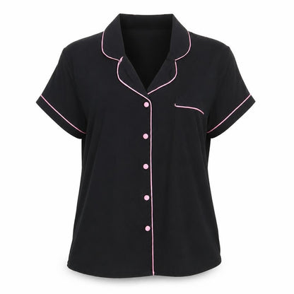 Womens UK Size 10 Peacocks Black Basic Button-Up