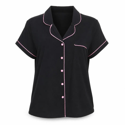 Womens UK Size 10 Peacocks Black Basic Button-Up