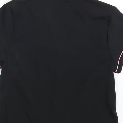 Womens UK Size 10 Peacocks Black Basic Button-Up