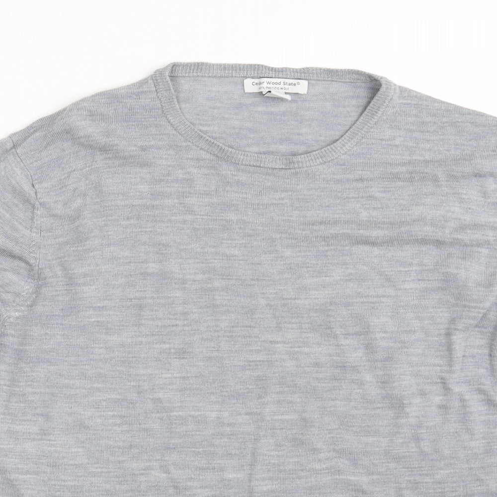 Mens UK Size L Cedar Wood State Grey Pullover Sweatshirt