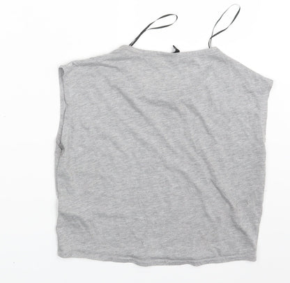 Womens UK Size S H&M Grey Basic T-Shirt
