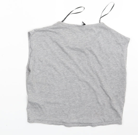 Womens UK Size S H&M Grey Basic T-Shirt
