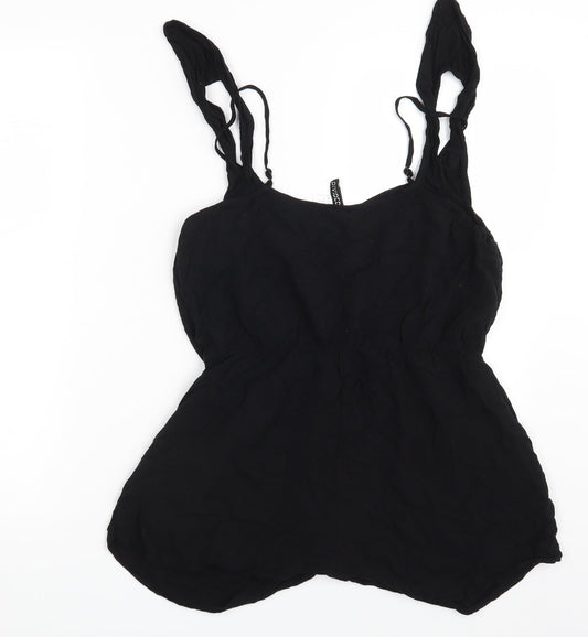 H&M Womens Black   Bodysuit One-Piece Size 12