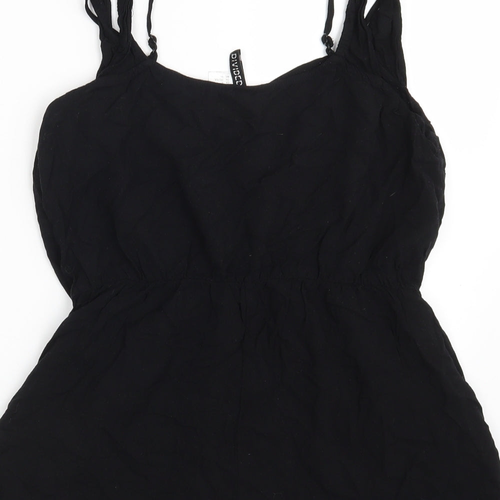 H&M Womens Black   Bodysuit One-Piece Size 12