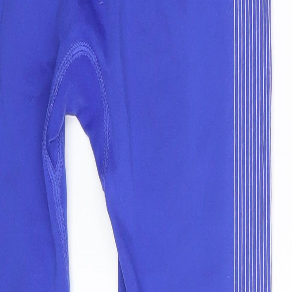 Work Out  Womens Blue Polka Dot  Jegging Leggings Size 10 L24 in