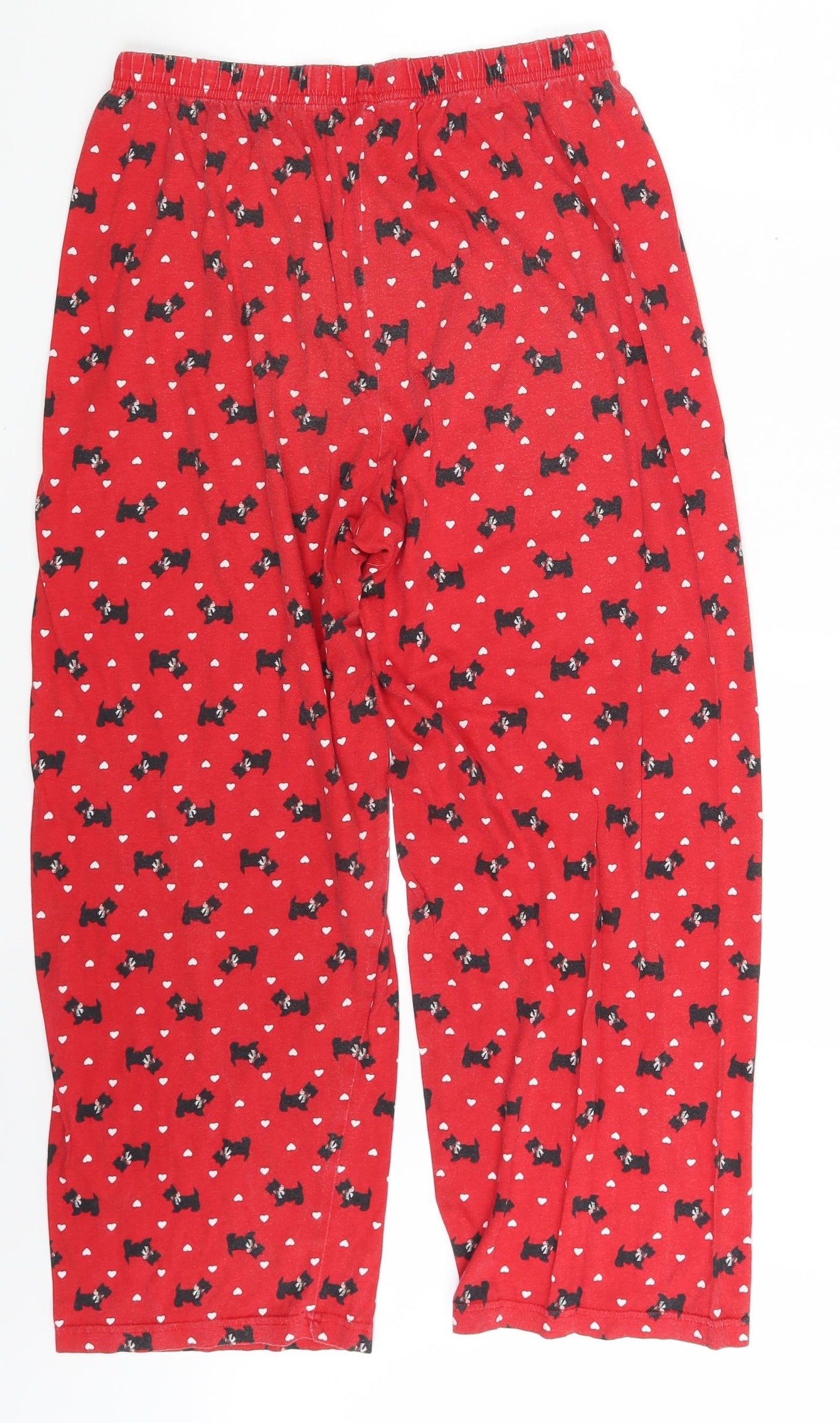 Bonmarché Womens Red Animal Print  Sweatpants Trousers Size 12 L24 in