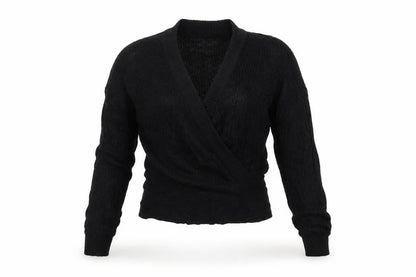 Womens UK Size M QED London Black Pullover Jumper
