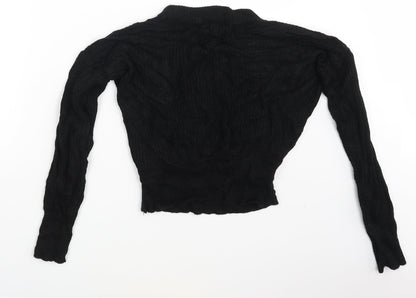 Womens UK Size M QED London Black Pullover Jumper