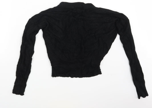 Womens UK Size M QED London Black Pullover Jumper