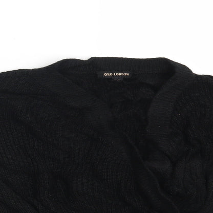 Womens UK Size M QED London Black Pullover Jumper