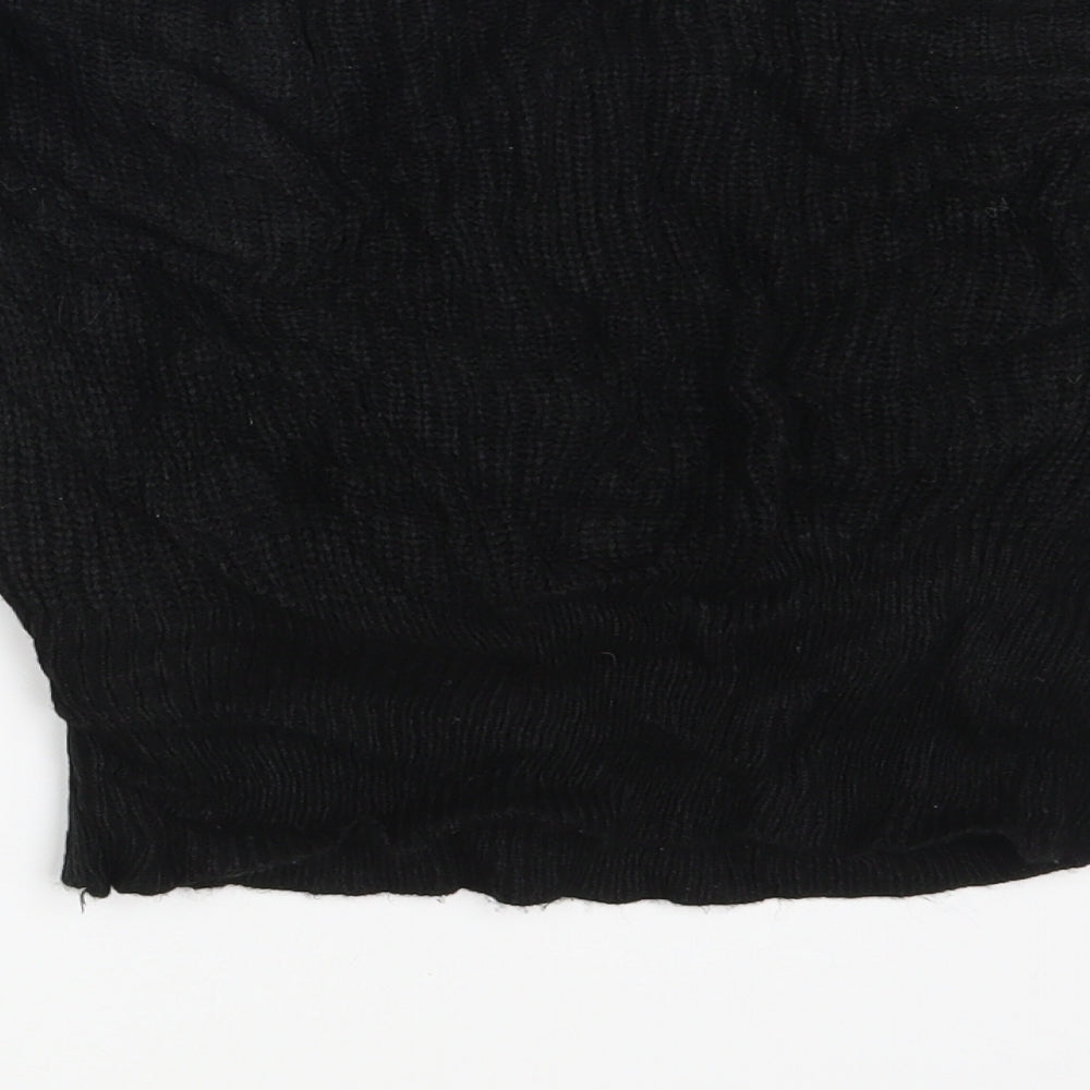 Womens UK Size M QED London Black Pullover Jumper