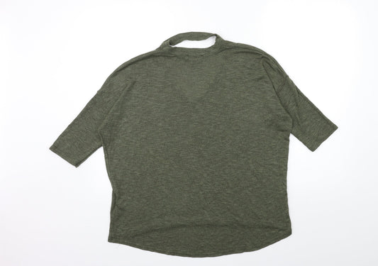 Womens UK Size M New Look Green Pullover Jumper