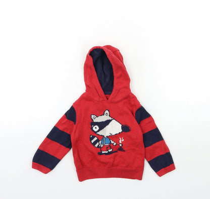 NUTM' Baby Red   Pullover Jumper Size 3-6 Months