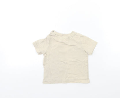 Mothercare Baby Beige   Basic T-Shirt Size 3-6 Months  - LITTLE FISH