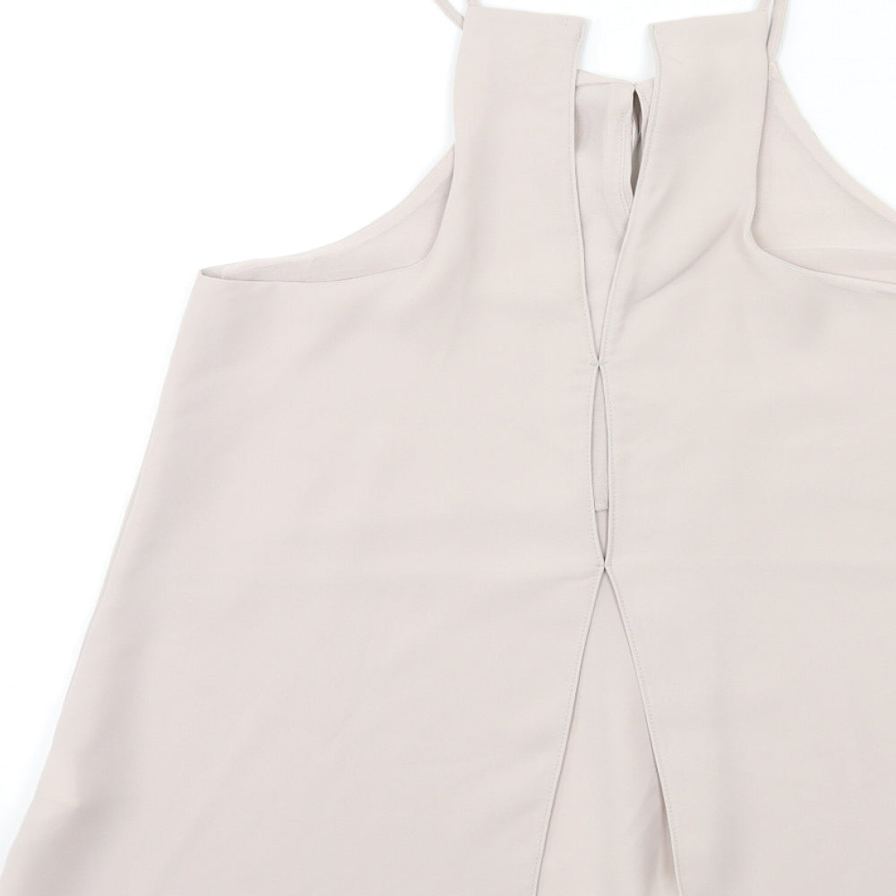 Womens UK Size 8 River Island Grey Basic Blouse