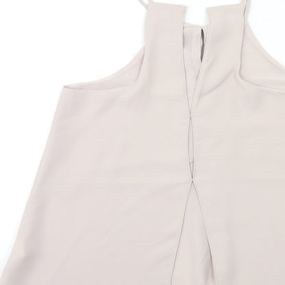 Womens UK Size 8 River Island Grey Basic Blouse