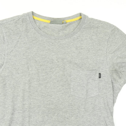 Wezc Mens Grey    T-Shirt Size M