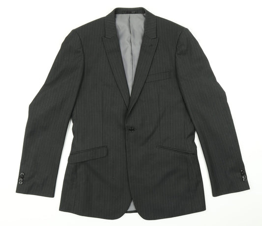 Mens UK Size 42 Burton Regular Black Suit Jacket