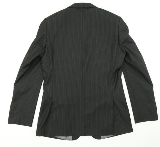 Mens UK Size 42 Burton Regular Black Suit Jacket