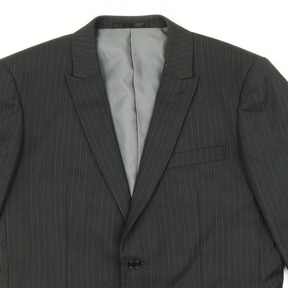 Mens UK Size 42 Burton Regular Black Suit Jacket