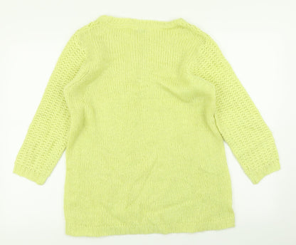 Womens UK Size 14 BHS Yellow Pullover Jumper