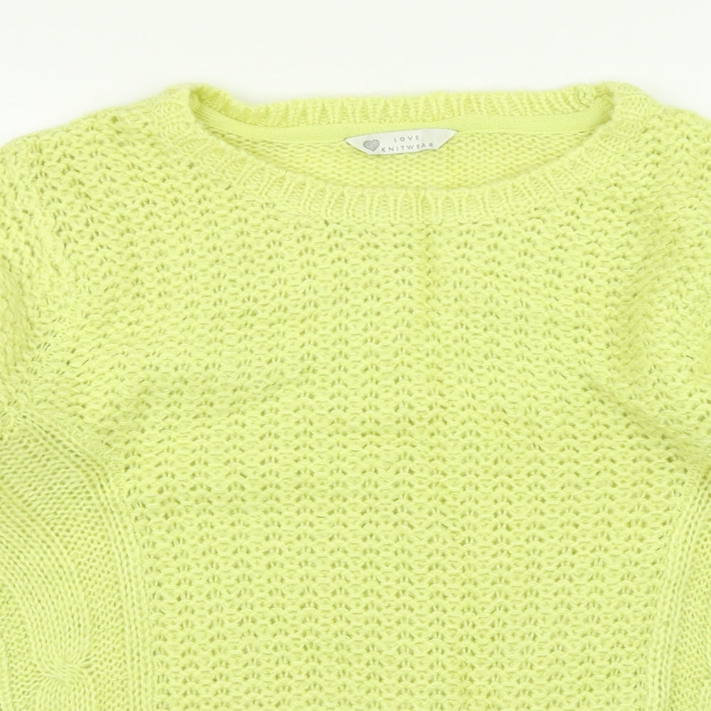 Womens UK Size 14 BHS Yellow Pullover Jumper