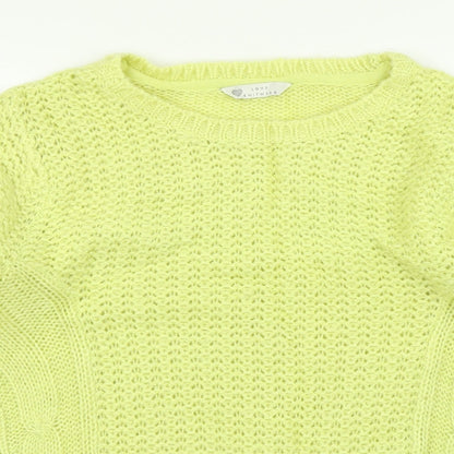 Womens UK Size 14 BHS Yellow Pullover Jumper
