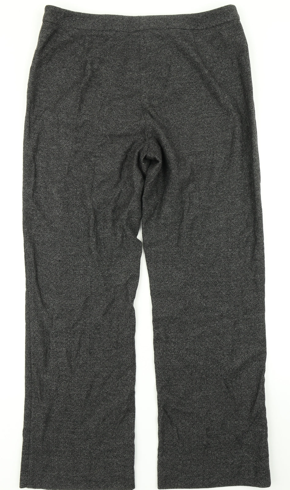 Womens UK Size 34 in Preworn Regular Fit Dress Pants Grey Trousers