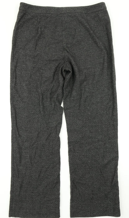 Womens UK Size 34 in Preworn Regular Fit Dress Pants Grey Trousers