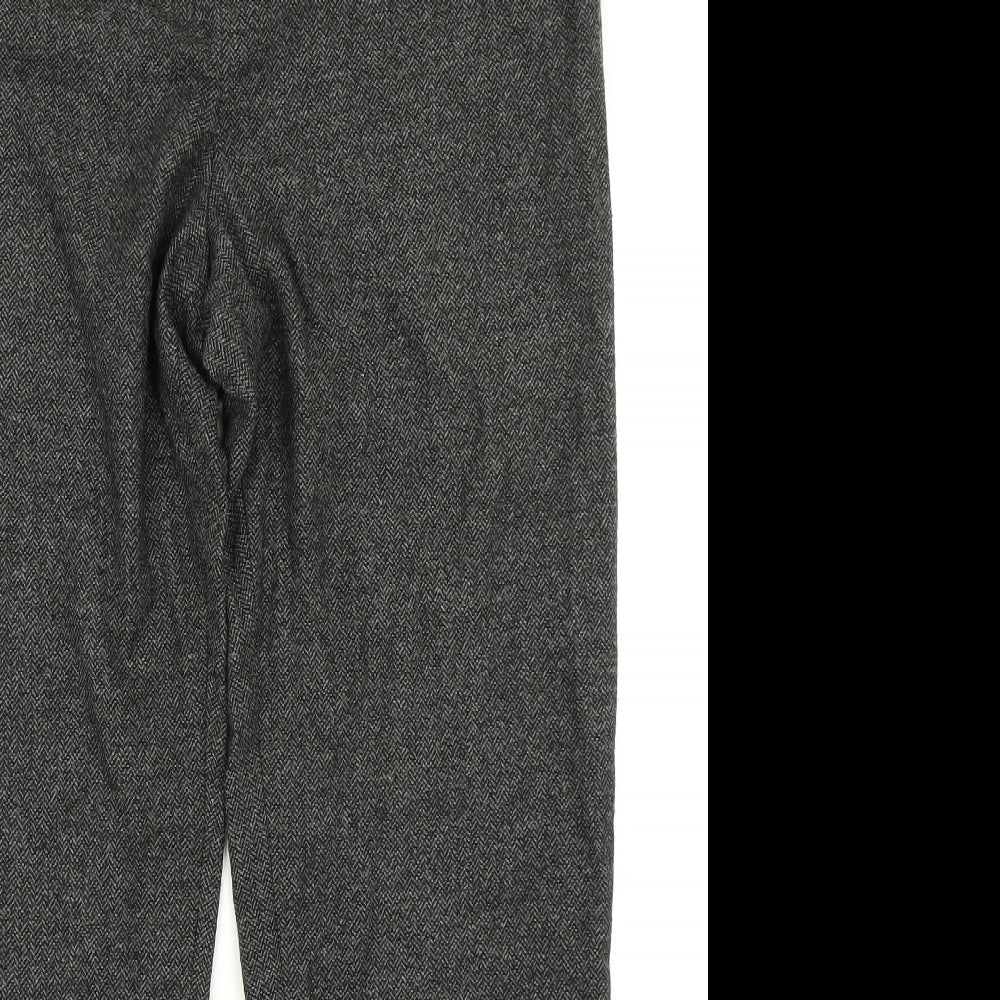 Womens UK Size 34 in Preworn Regular Fit Dress Pants Grey Trousers
