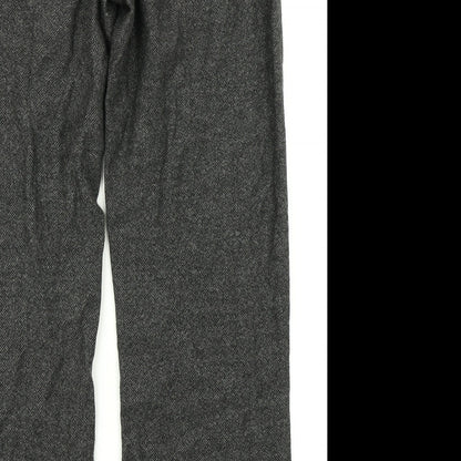 Womens UK Size 34 in Preworn Regular Fit Dress Pants Grey Trousers
