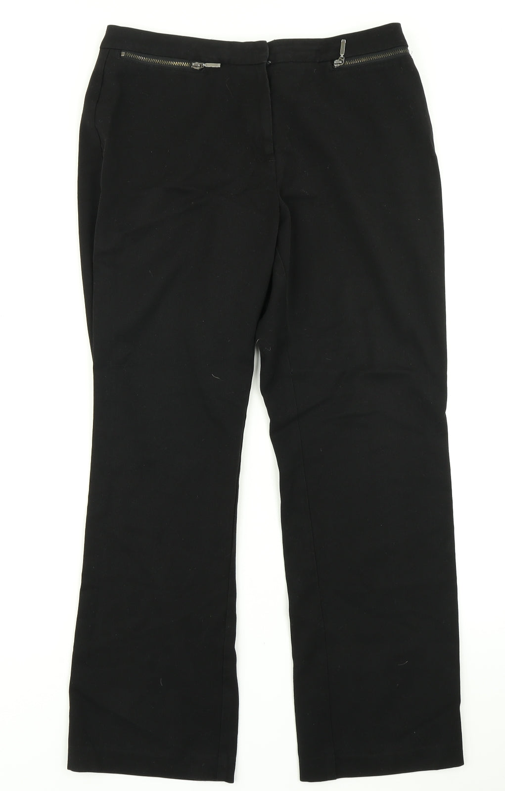 M&S Collection Womens Black   Dress Pants Trousers Size 12 L20 in