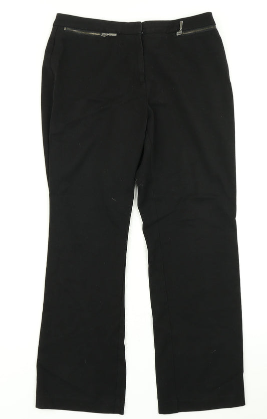 M&S Collection Womens Black   Dress Pants Trousers Size 12 L20 in